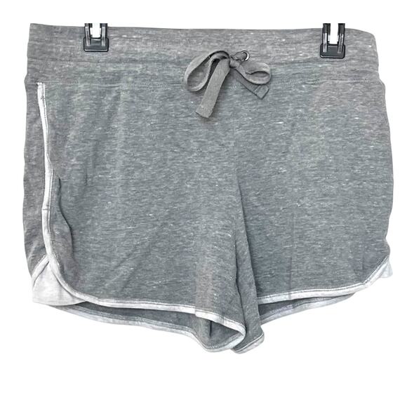 ATHLETIC WORKS HIGH-RISE SHORT LENGTH ACTIVEWEAR SHORTS, WOMENS, L (12-14), GREY - Picture 1 of 10